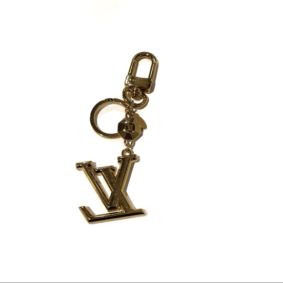 Auth Louis Vuitton Facettes M65216 Logo Gold Key & Bag Charm Keychain Key Holder - Picture 8 of 15